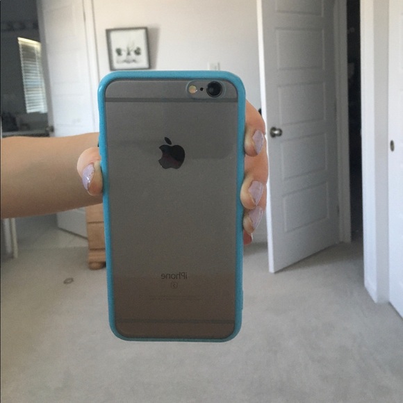 Transparent/Blue iPhone 6 Case - Picture 3 of 3